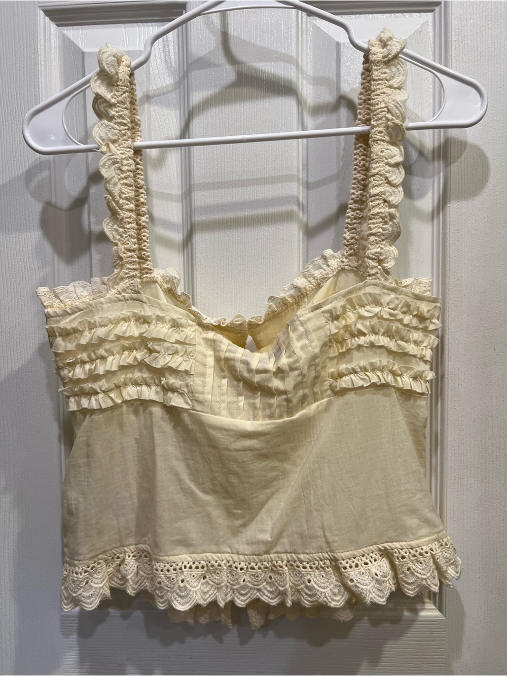 EDIKTED Hera Button Front Ruffled Top - Picture 6 of 6